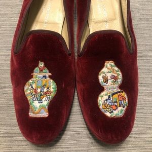 Stubbs and Wootton Maroon Shoes